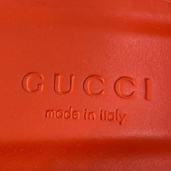 Gucci WOMEN’S ORANGE-RED PRINCETOWN HORSEBIT MULES Shoes EUR 36.5 US 6-6.5 NIB - Picture 9 of 14